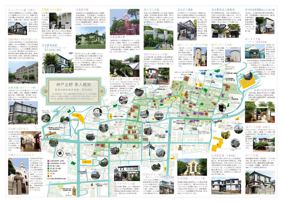 地図制作,制作見本:神戸マップ 裏面