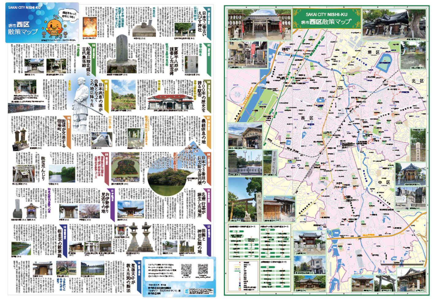 堺西区　観光マップ